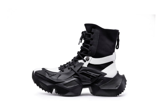 MECHA Couture Panda high top boots