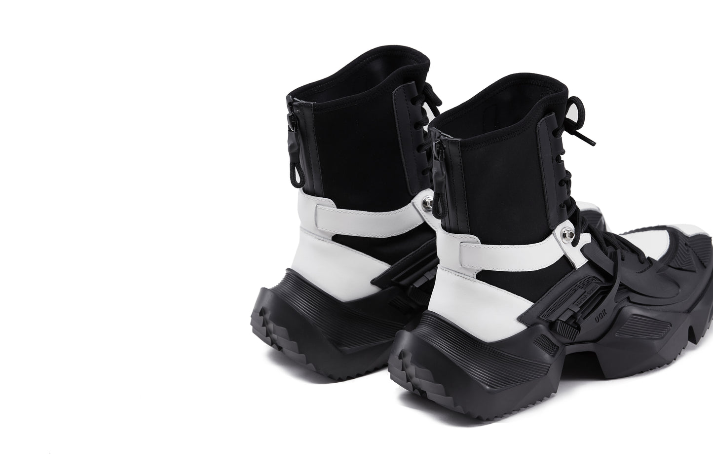 MECHA Couture Panda high top boots