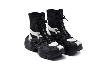 MECHA Couture Panda high top boots