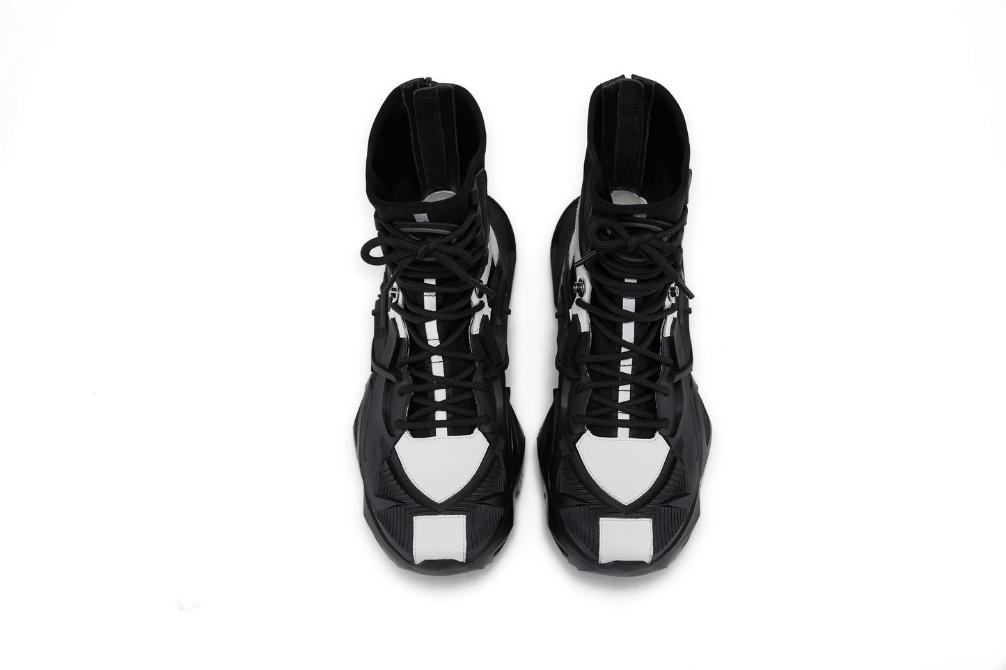 MECHA Couture Panda high top boots